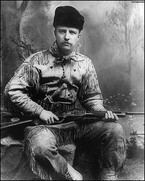 Teddy Roosevelt with Winchester Rifle